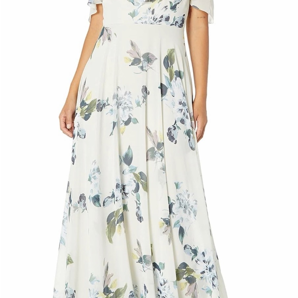 NWT Jenny Yoo Women's Alanna Flutter Sleeve size 4